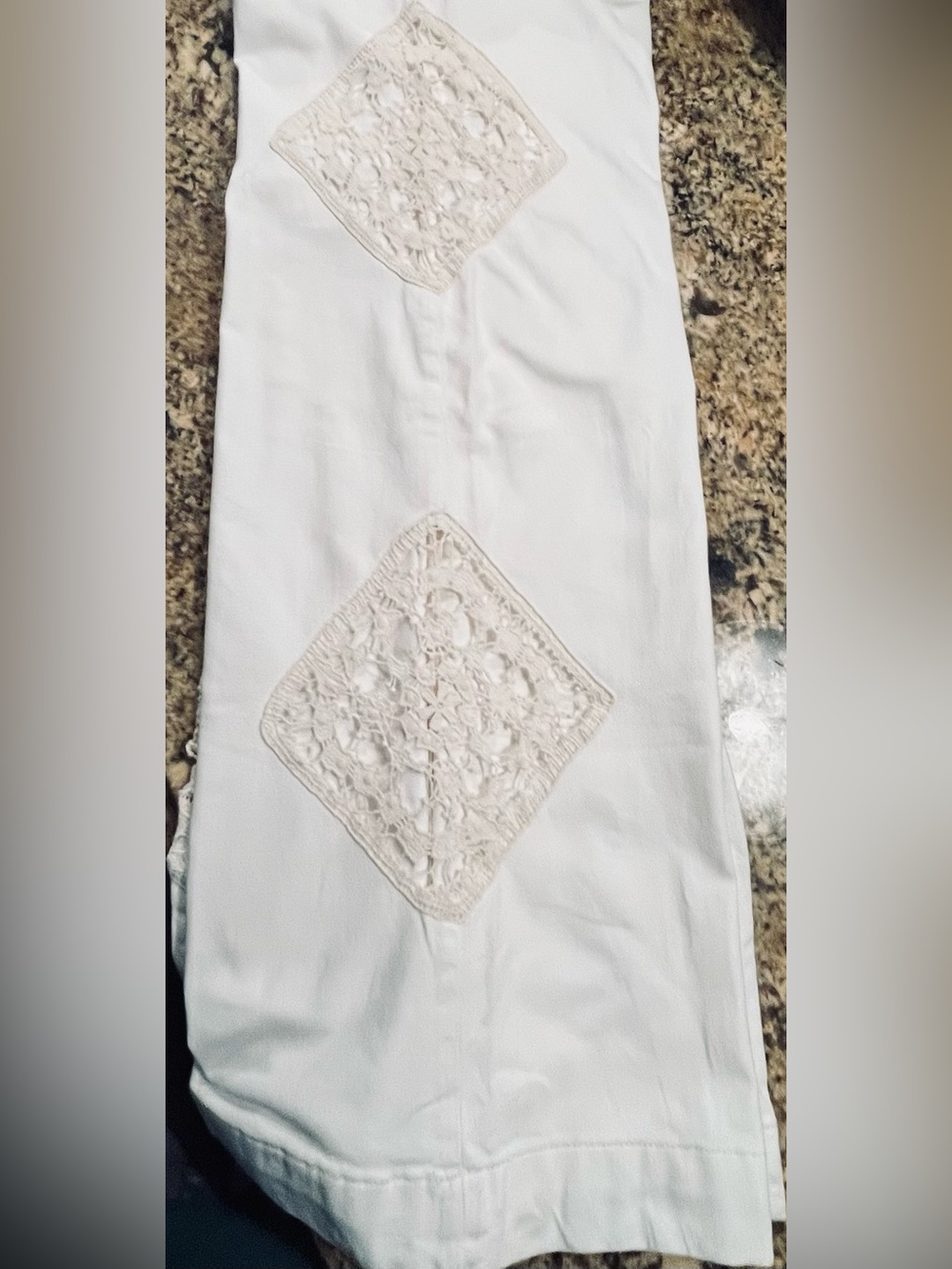 NWOT Liu Jo Better Wide Leg Jeans with Lace - Picture 9 of 13